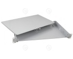 FO paneel 1U 24x LC quad adapteritele  RAL9005, väljatõmmatav                                                                                                                              