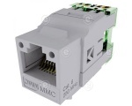 Multimedia Connect BC6AFSTL Keystone Jack MK CAT6A shielded tooless version.