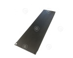 19" 1U Cable Feedtrough Panel with Brush RAL7035