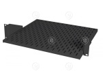 19" 1U Shelf, Depth 150 mm, max. Load 5 kg, RAL9005