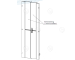 Door for PRO 42U, W=800, Steel, 1-Part, TH RAL7035