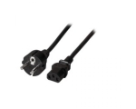 Power Cable CEE7/7 90° - C5 90°, Black 5,0m