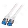 Vahekaabel CAT6A S/FTP 10G 0,5m (valge) Superflex                                                                                                                        