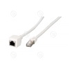 Pikenduskaabel CAT6A S/FTP 10G 5,0m (valge)                                     