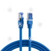 Vahekaabel CAT6A S/FTP 10G 25,0m (sinine) Superflex                                                                                                                                    