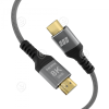 HDMI 2.1/2.0 kaabel, hall tekstiil, 8K60Hz 48Gbit/s 2,0m