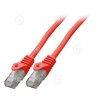 Vahekaabel CAT6 UTP, LSZH, 0,5m (punane) / murdumiskaitsega                                                                                                                         