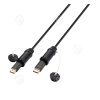 DisplayPort kaabel 1,4 8K60Hz AOC kaabel, armeeritud, 30,0m must                                                                                                                                   